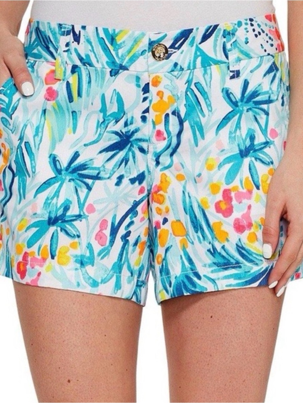 Lilly Pulitzer Tippy Top Blue Callahan Shorts
